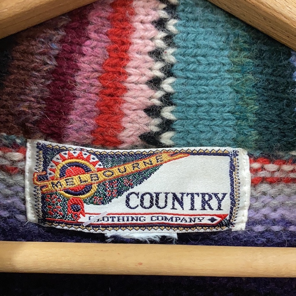 Vintage Southwest Knit Cardigan Sweater Size M/L - Picture 5 of 7
